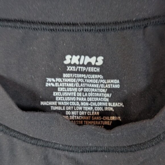 Nwot Skims Black Long Sleeve Womens Top - Picture 3 of 4